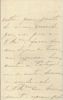 Carta de Laura Catalá do Amaral Osório de Magalhães para [António José de de Almeida].