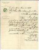 Carta do livreiro Francisco França Amado para António José de Almeida.