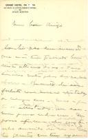 Carta de Armando Cid (?) para António José de Almeida.