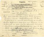 Telegrama de Luís Marques Sousa para António José de Almeida.