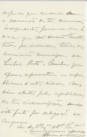 Carta de Afonso de Lemos para a Comissão Reorganizadora do Partido Republicano