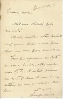 Carta de Guerra Junqueiro para [António José de Almeida].