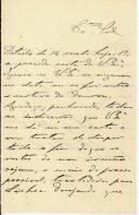 Carta de Alberto de Lacerda para António José de Almeida.