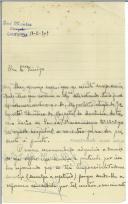 Carta de José Montez para António José de Almeida.