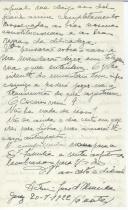 Cópia de carta de António José de Almeida 