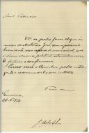 Carta de J. Castilho para Patrício