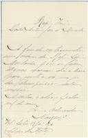 Carta de Varzens (?) para António José de Almeida.