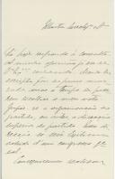 Carta de Feio Terenas para António José de Almeida