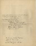 Carta da Junta de Paróquia e da Comissão Paroquial de S. João de Areias para António José de Almeida.