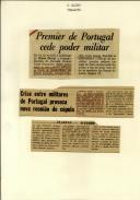 Premier de Portugal cede poder militar