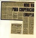 Nova via para cooperação europeia