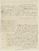Rascunho de carta de António José de Almeida para Henrique de Mendonça.