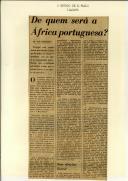 De quem será a África portuguesa?