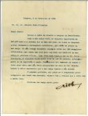 Carta de Augusto de Oliveira para António José de Almeida.