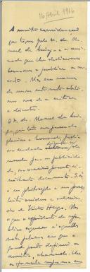 Rascunho de artigo de imprensa de António José de Almeida.