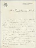 Carta de António Maria da Silva para António José de Almeida.
