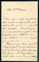 Carta de Raul Brandão para [António José de Almeida].