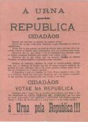 À urna pela República, cidadãos.