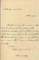 Carta de Carvalho para António José de Almeida.