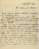 Carta de Mário Samuel Dinis para António José de Almeida.