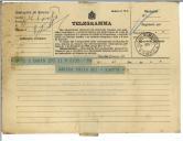 Telegrama de Guerra para António José de Almeida.