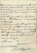 Carta de Arnaldo Bigote para António José de Almeida.
