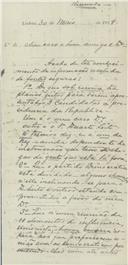 Carta de Emerson Ferreira para António José de Almeida