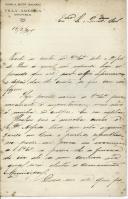 Carta de Pedro A. Botto Machado para [António José de Almeida].