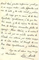 Carta de Luís Morote para António José de Almeida.