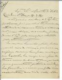Carta de António Luís de Oliveira para António José de Almeida