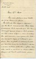 Carta de Henrique José Monteiro de Mendonça para [António José de Almeida].