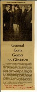 General Costa Gomes no Ginástico