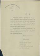 Cópia de carta de António José de Almeida para João Mourão.