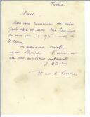 Carta de B. Bloch para António José de Almeida