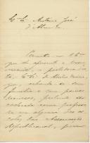Carta de Lopo de Vasconcelos para António José de Almeida.