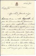 Carta de Artur José Gonçalves para [António José de Almeida].