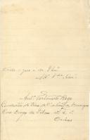 Carta de António Fortunato Rego para António José de Almeida.