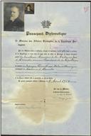 Passaporte diplomático de António José de Almeida