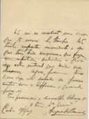 Carta de Augusto Barreto para António José de Almeida.