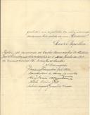 Carta de Graciano Gonçalves Monteiro, Diamantino de Sousa Carvalho, Amílcar Monteiro e outros, para [António José de Almeida].