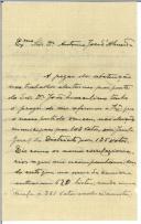 Carta de Fernando Martins Rosa para António José de Almeida