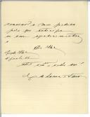 Carta de M. de Sousa e Faro para António José de Almeida