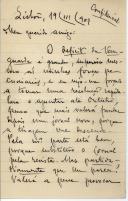 Carta de Magalhães Lima para [António José de Almeida].