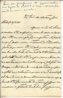 Carta de José Francisco Fogaça para António José de Almeida.