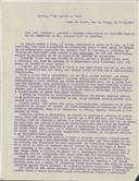 Cópia de carta de José Maria Freire para Presidente da Comissão Executiva do Monumento ao Dr. António José de Almeida