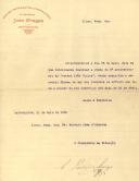 Carta de António Lima e Silva para António José de Almeida.