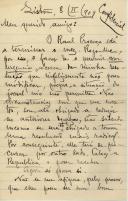 Carta de Magalhães Lima para António José de Almeida.