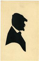 Bilhete-postal com imagem estilizada de António José de Almeida.