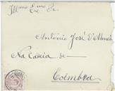 Carta de Francisco Maria de Oliveira Raimão para António José de Almeida.