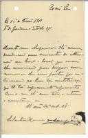 Carta de Celestino Maria de Sampaio para António José de Almeida